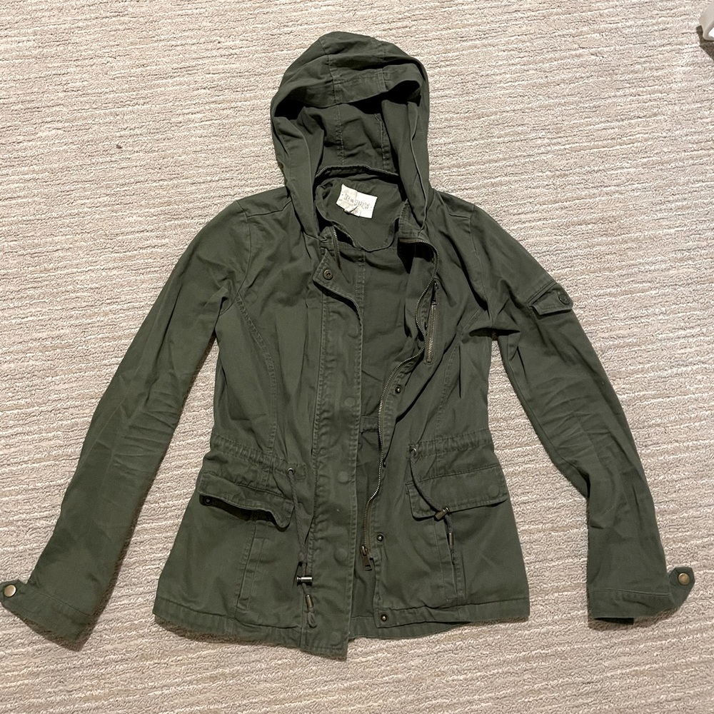 Sky and Sparrow Green Anorak Jacket